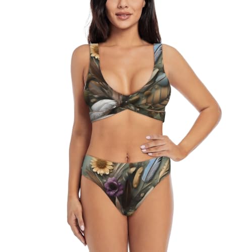 Maillot de bain deux pièces push-up résolvant le manque de maintien