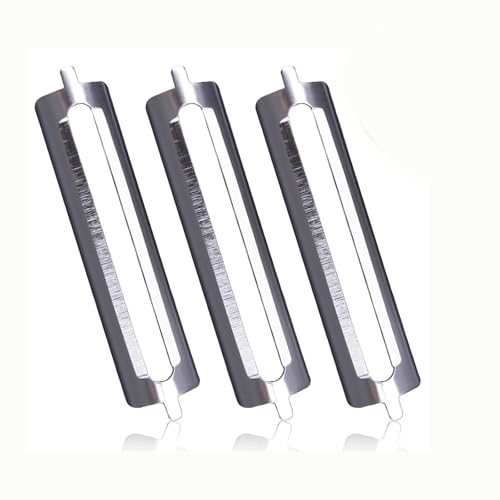 Pelador Hoja De Repuesto,3 PCS Cuchillas De Repuesto de Acero Inoxidable de 56 mm para Pelador Plano De Espárragos para Pelar Frutas y Verduras