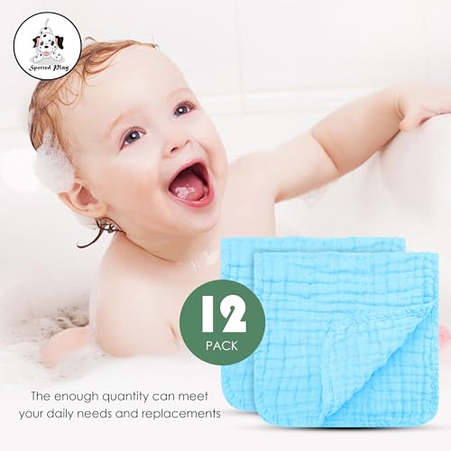 55% Off 12-Pack Muslin Burp Cloths - Extra Soft & Absorbent