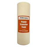 Aibeajoy 12 inch x 108 feet Paper Transfer Tape Masking Tape 3D Printing Tape,Medium to high Viscosity. Great for Decals, Signs, Wall Words and More.