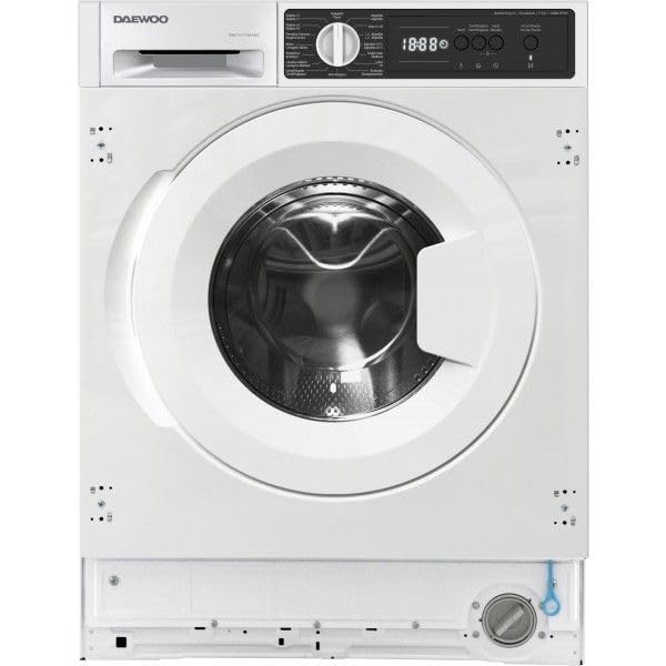 Lavadora Integrable 1200Rpm 7Kg Clase D Daewoo WMI712T1WU0ES Blanco
