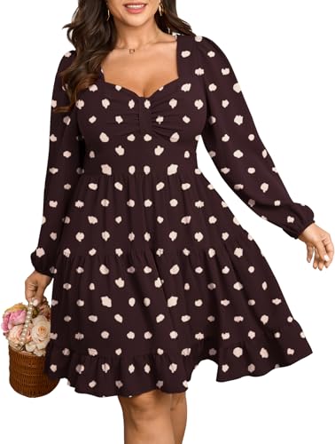 Image of SCOMCHIC Women's Plus Size Cocktail Mini Short Dress
