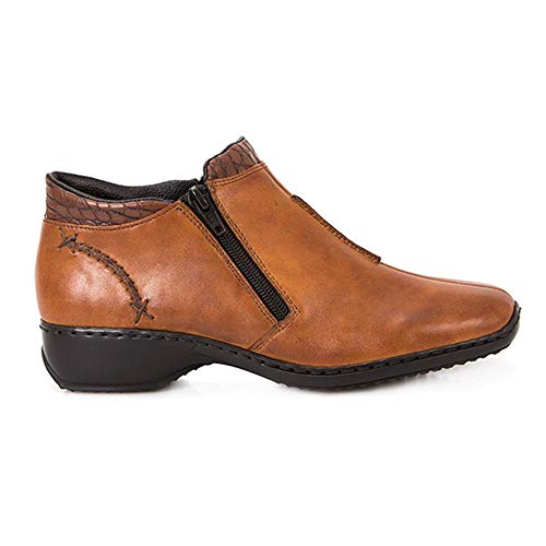 Rieker Damen Kurzstiefel Braun, Stivali a metà