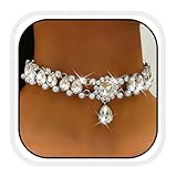 Fashband Crystal Chokers Necklace Silver Rhinestone Choker Necklace Bling Prom Neck Jewelry for Women (B)