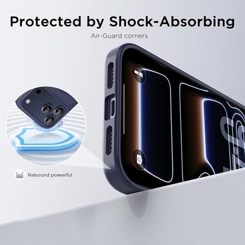 Image of CACOE Magnetic Case for iPhone 17 Pro 6.3 inch, Dark Blue