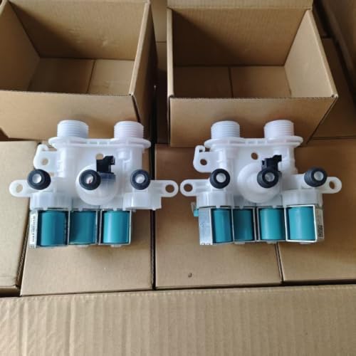 Válvula de entrada de agua W11165546 de 4 puertos para lavadora 120V 5
