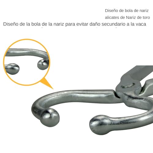 Alicates de anillos nasales para ganado evitan el escape de reses 7