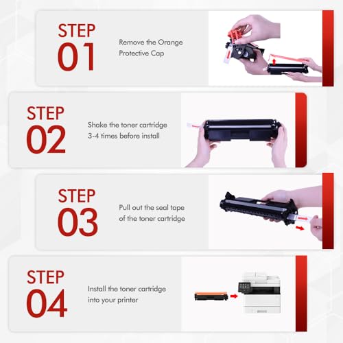 Image of 051 Toner Cartridge for Canon 051H CRG-051H CRG051H MF267dw Printer 4 Pack