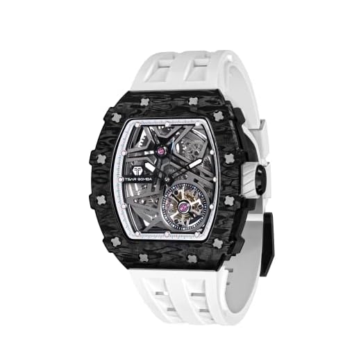 TSAR BOMBA Relojes para Hombre Relojes automáticos para Hombre Reloj Esqueleto de Lujo Reloj de diseño Original Cara Cuadrada Reloj de Pulsera Correa de Silicona Regalo de Moda único para Hombres