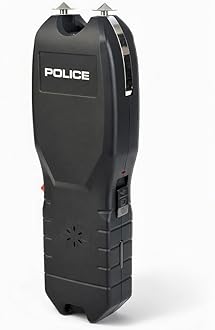 Stun Gun for Self Defense 2101 – High Voltage Rechargeable with LED Flashlight & Siren Alarm – Compact & Heavy Duty – Personal Security for Women & Men – Black