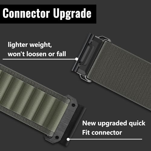 Niboow QuickFit 26mm Strap for Garmin Fenix 8 51mm/Fenix 7X Pro Solar/Fenix 7X/Fenix 6X/Fenix 6X Pro/Fenix 5X Puls - Image 3