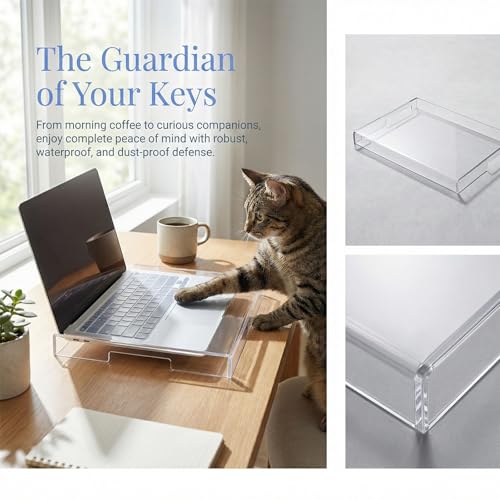 Protector de teclado acrílico transparente para laptop 15.6" miniatura 7