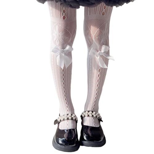 Mesh Hollow Leggings for Little Girls AntiSlip Spring Stockings Breathable Lace Tights Children Socks Fashion Accessory