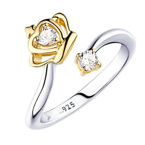 Bague Queen en cadeau de Noël | Anneau ajustable silver pour homme et femme