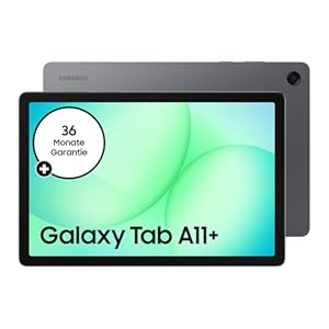 Samsung Galaxy Tab A11+, AI Tablet, 11 Zoll Display, 90 Hz Bildwiederholrate, 128 GB Speicher, 6 GB RAM, Android, Dolby Atmos Quad-Lautsprecher, Gray, 3 Jahre Herstellergarantie