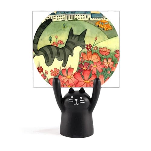 Chat noir porte-mémo aquarelle Miaoji pour ne plus oublier vos notes