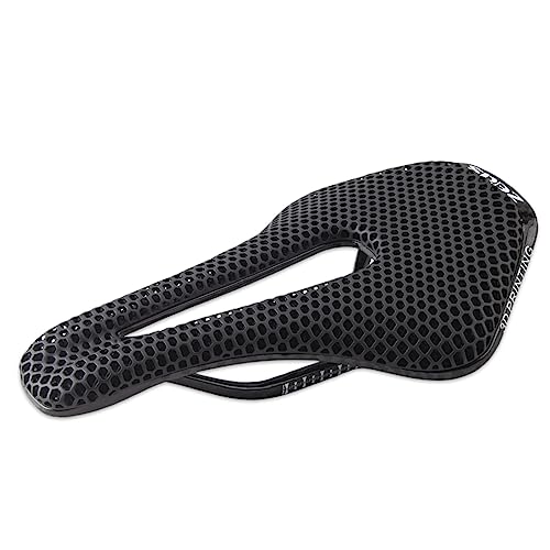 Evosid 3D Printed Bike Saddle 150Mm Light/Soft/Breathable/Waterproof Unisex Cushion Seat For City Mtb Bicycle (Carbon Fiber) #TOP10