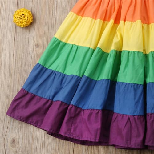 Vestido de playa de algodón para niña Beavorty rojo de alta comodidad 7