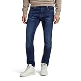[ジースターロゥ] ジーンズ スリム メンズ ストレッチ ミッドウエスト インディゴ ブルー 3301 Slim Jeans 51001-C619-89_W32/L32
