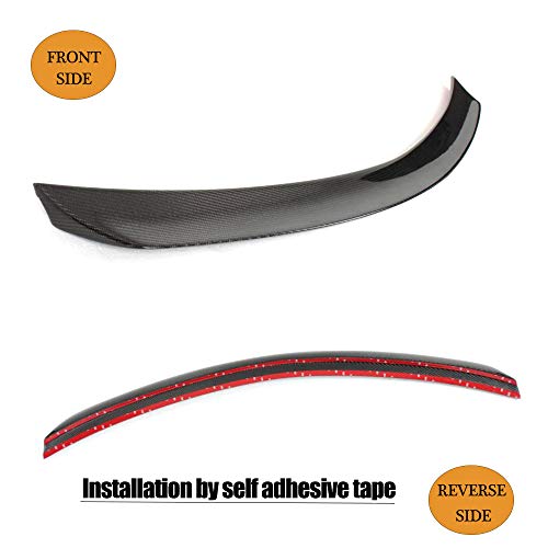 MCARCAR KIT Carbon Fiber Rear Trunk Spoiler Fits for Mercedes Benz C Class W204 C180 C200 C230 C250 C280 C300 C350 C63 AMG Sedan 2007-2014 CF Rear Boot Lid Duckbill Highkick Spoiler Wing Lip