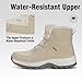 Imagen de Mishansha Mujer Botas de Nieve Al Aire Libre Senderismo Trekking Zapatos Invierno Forro Piel Sneakers Calientes Botines Gris Claro Gr