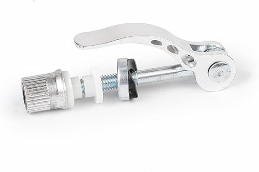 Fixed Bicycle Clip Quick Release Seat Bar Quick Release Bike Seat Clamp Seat Post Saddle Parts for Folding Bicycle Mountain Bike Silver