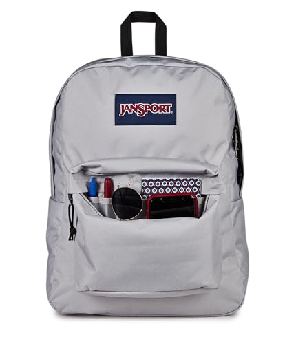 Image of JanSport SuperBreak One Backpack - Durable, Lightweight Bag with 1 Main Compartment, Front Utility Pocket with Built-in Organizer, Premium Backpack, Grounded Grey