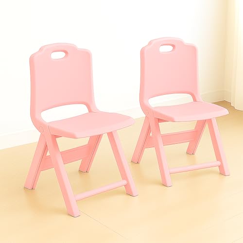 Image of HAPPY BEAR Foldable Kids | Foldable Study | Space-Saving, Portable, and Supports up to 30kg |Folding Stool | Kids Study (Pink, Pink)
