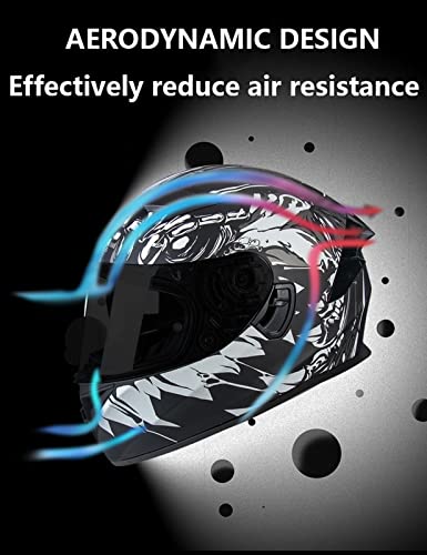 Casque de moto intégral adulte idéal pour vos trajets quotidiens en scooter et balades - 4
