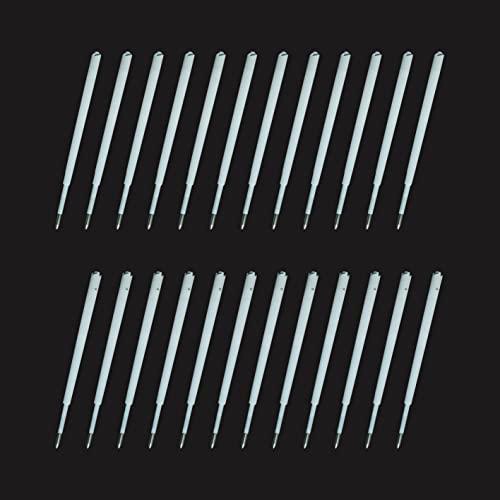 U-Right 24 Pcs Ballpoint Pen Refills 1.0 Mm Point Black Ink #TOP5