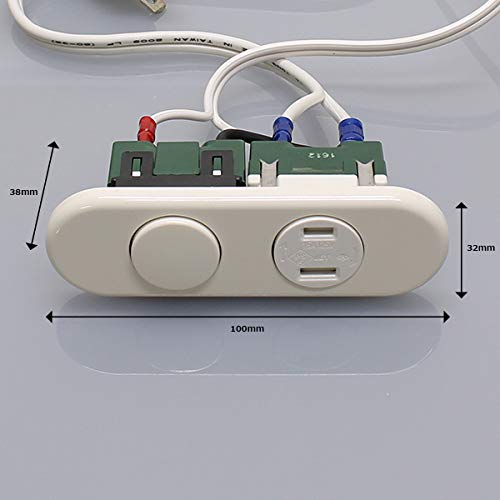 Amazon.co.jp: テクノパーツ 家具用コンセント(什器用) 安全扉