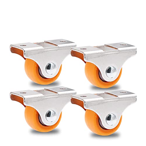Ruedas universales for muebles de nylon silencioso y placa de hierro para cargas estables