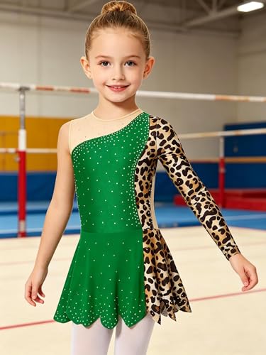 Unitard de ballet léopard pour filles parfait pour les cours de danse - 3