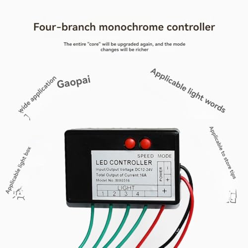 Controlador RGB DC12V-24V para resolver efectos complejos en cajas de luz 4