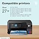 YUANQIMM Sublimationstinte Multipack Kompatibel für Epson ecotank E102 E104 ET-2810 ET-2820 ET-2830 ET-4810 ET-2815 ET-2850 ET-2856 ET2870 ecotank Drucker für Heat Transfer T-Shirts Becher Keramik 5Pk
