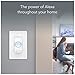 iDevices IDEV0022 Instinct Switch, Wi-Fi Enabled Smart Wall Switch with Amazon Alexa Built-In, Supports Motion Sensing Routines, Single Pole, 120VAC, White