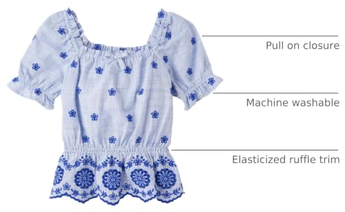 Image of Gymboree Girls' and Toddler Short Sleeve Woven Tops