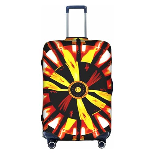 Burning Totem Suitcase Cover Luggage Protective Case High Elasticity Material For Travelers