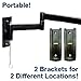 Master Mounts 2322L-2 Portable Travel RV Mount Locking Articulating Arm Allows 1 TV to be Used in 2 Locations, Fits up to 50