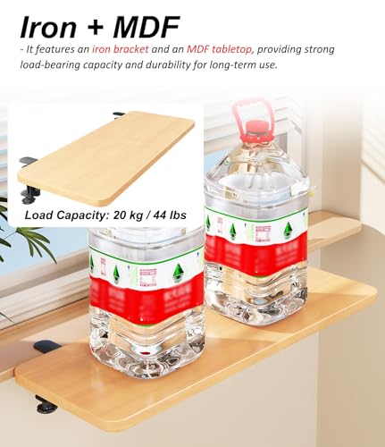Estantes de plantas con abrazadera y tablero de extensión plegable 5