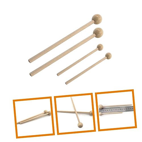Baquetas redondas Vaguelly, 2 pares para instrumentos de percusión, práctica y agarre cómodo para todos los estilos musicales miniatura 6