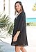 Woman Within Women's Plus Size Crochet Dress Cover-Up - 22/24, Black