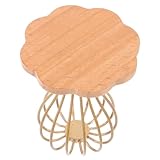 Decoración de mini mesa de té: el tamaño en miniatura hace que sea fácil y cómodo de operar, lo que hace que su mini casa luzca más realista y hermosa.