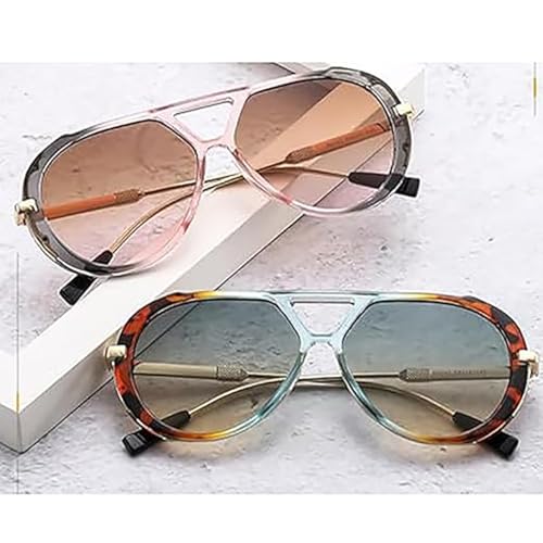 Retro Sunglasses,Trendy Rectangle Womens Mens Shades Sun Glasses4