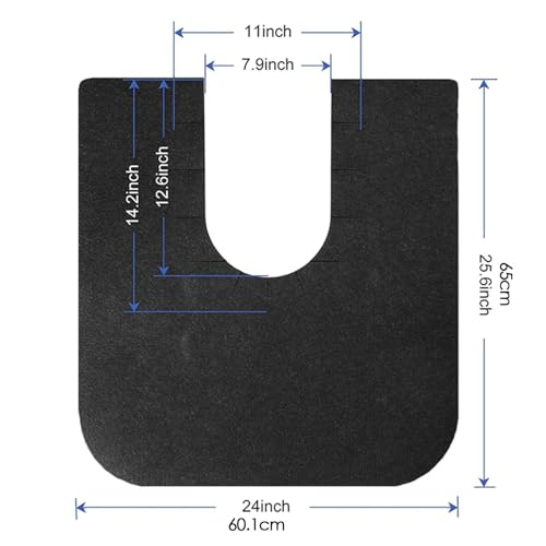 Tapis d'apprentissage de la propreté lavable en forme de U avec coussin de protection réutilisable - 4
