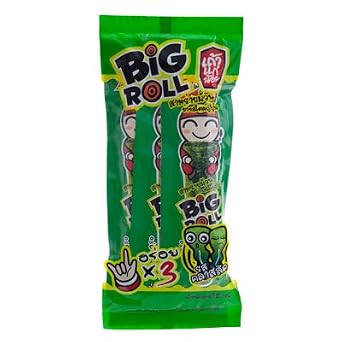 Taokeanoi Big Roll Seaweed Japanese Style Classic Flovour 12g.1 Pcs.From Thailand