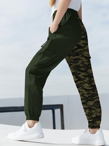 Image of SANGTREE Girls & Womens Drawstring Cargo Jogger Pants,3 Years - Women 3XL