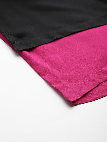 Image of Aarika Womens Black-Rani Colour Solid Palazzo