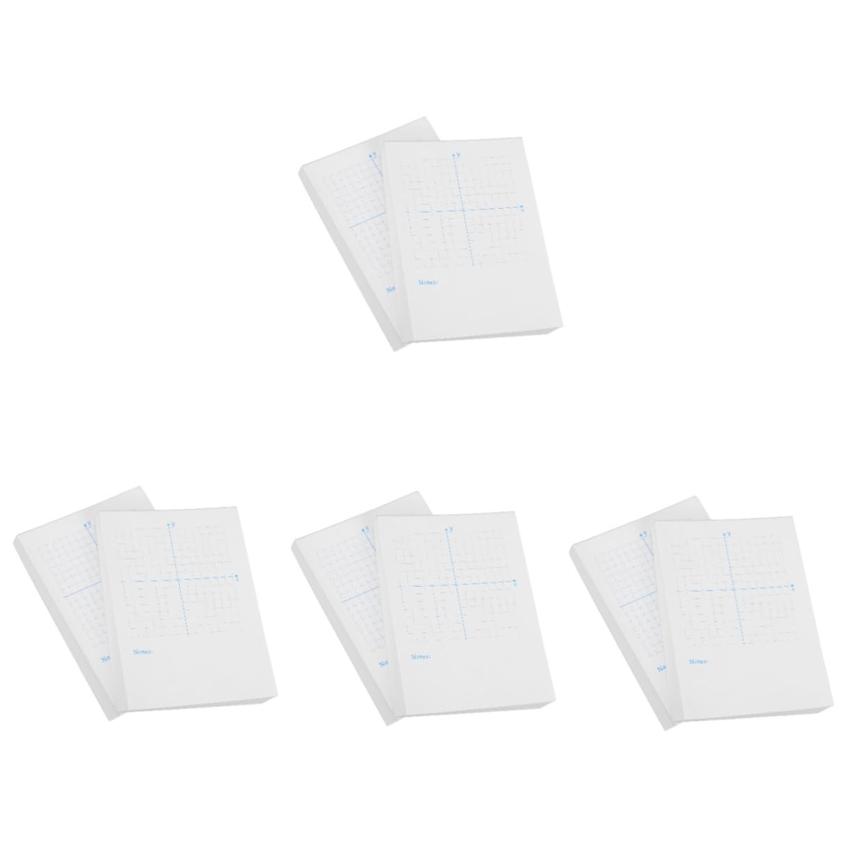 Cuaderno de eje de coordenadas SHINEOFI con 4 piezas de papel cuadriculado para matemáticas 8