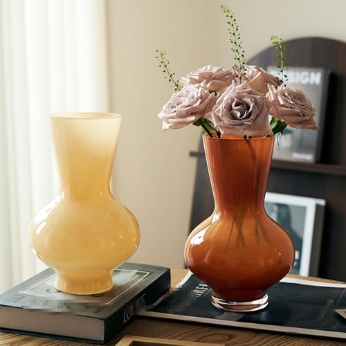 Vase ferme beige H28cm décoration étagère salon et hôtel moderne